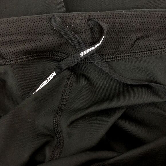 Nike Pants Womens Large Black Dri-FIT Running Leggings Zip Ankle Compression - Picture 15 of 16